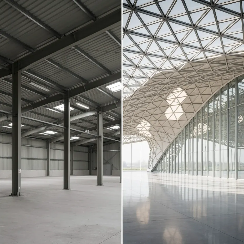 Portal Frame vs Space Frame: 2026 Comparison