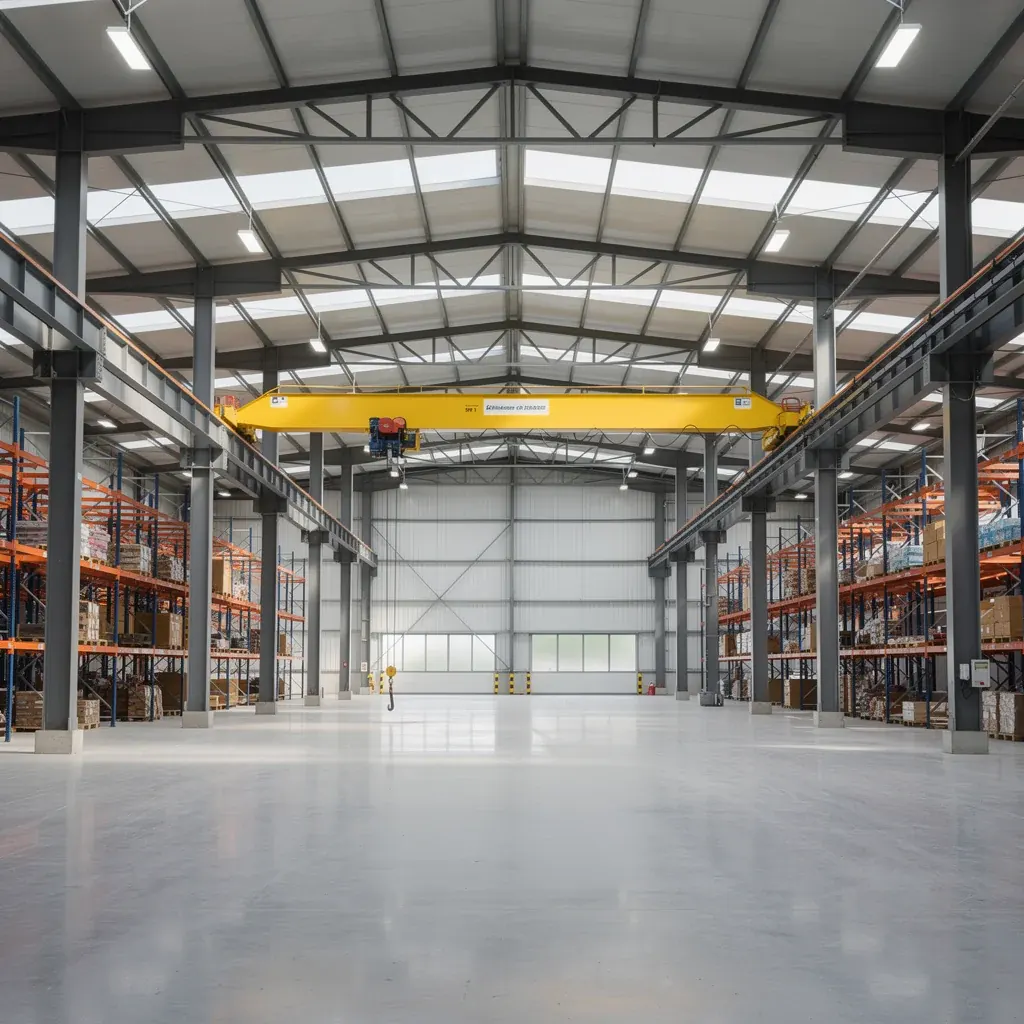Steel Warehouse Design: Spans, Cranes & Cladding Options