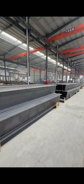 H-Beam storage warehouse at Laotie Steel factory